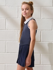 Active Athleisure Zip Neck Polo Crop Top - Image 3 of 7