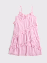 Ruffle Strappy Chiffon Mini Dress - Image 1 of 1