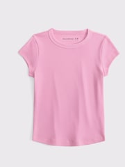Abercrombie & Fitch Basic Short Sleeve Baby Tee T-Shirt - Imagen 1 de 1
