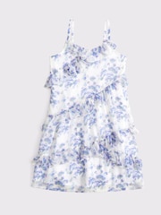 Ruffle Strappy Chiffon Mini Dress - Image 1 of 1