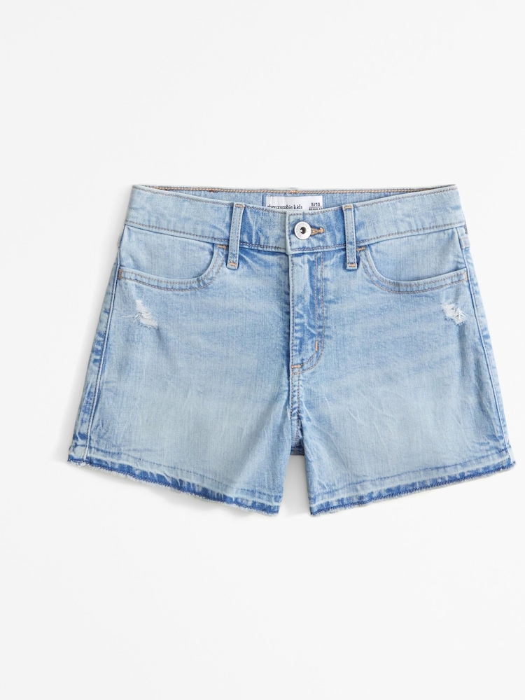Light Wash High Rise Denim Shorts - Image 1 of 3