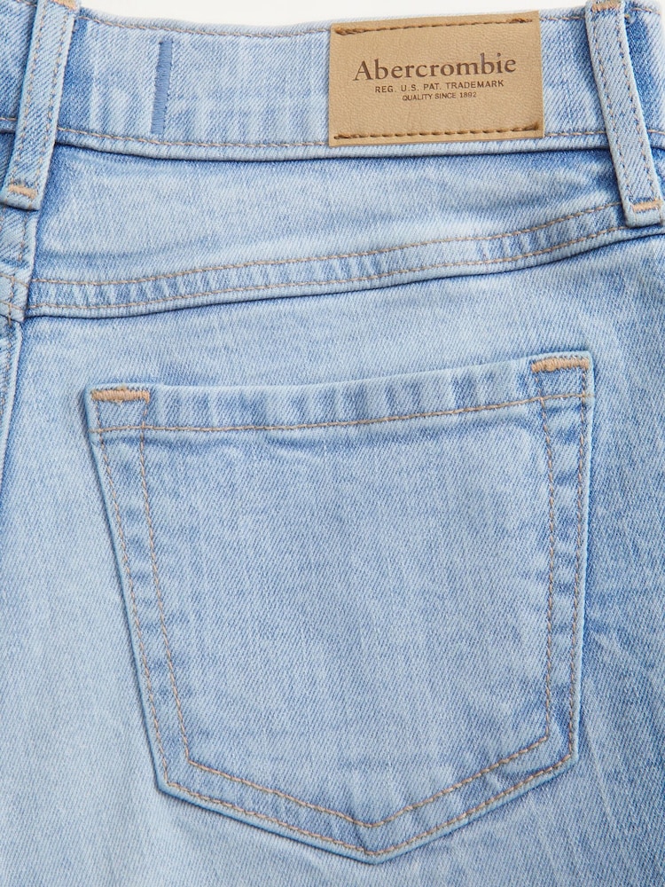 Light Wash High Rise Denim Shorts - Image 3 of 3