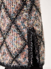 Roman Black Diamond Hooded Knit Gilet - Image 5 of 5
