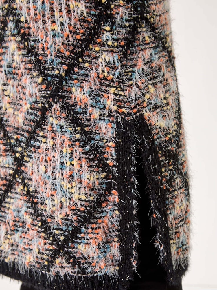 Roman Black Diamond Hooded Knit Gilet - Image 5 of 5