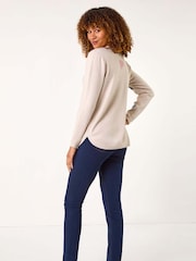 Roman Natural Heart Stitch Crew Neck Jumper - Image 3 of 5