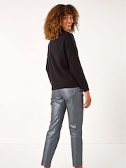 Roman Black Bow Detail Hotfix Knit Jumper - Image 3 of 5