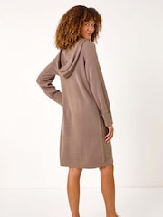 Roman Natural Hooded Knit Dress - Image 3 of 5