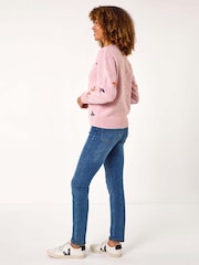 Roman Pink Crafted Diamond Detail Jumper - Image 4 of 5