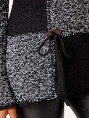 Roman Black Textured Button Detail Knit Jumper - Image 5 of 5