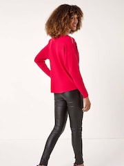 Roman Pink Moonburst Embellished Detail Jumper - Image 3 of 5