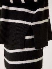Roman Black Stripe High Neck Knit Jumper - Image 5 of 5