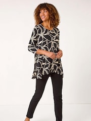 Roman Stretch Floral Print Swing Top - Image 2 of 5