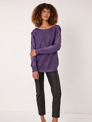 Roxa - Roman Sleeve Embellished Knit Jumper - Imagem 2 de 5