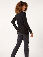 Roman Textured Contrast Pocket Knit Jumper - Imagem 3 de 5