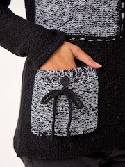 Roman Textured Contrast Pocket Knit Jumper - Imagem 5 de 5