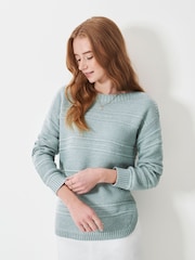 Crew Clothing Green Crew Clothing Company Blue Tali Jumper - Image 1 of 5