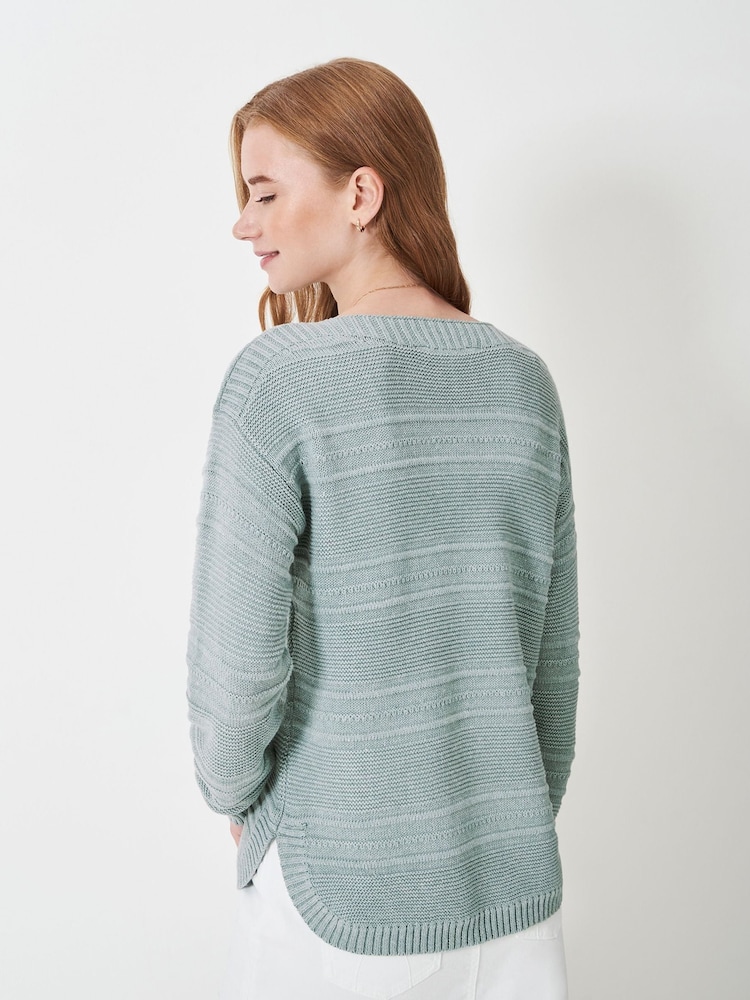 Crew Clothing Green Crew Clothing Company Blue Tali Jumper - Image 2 of 5