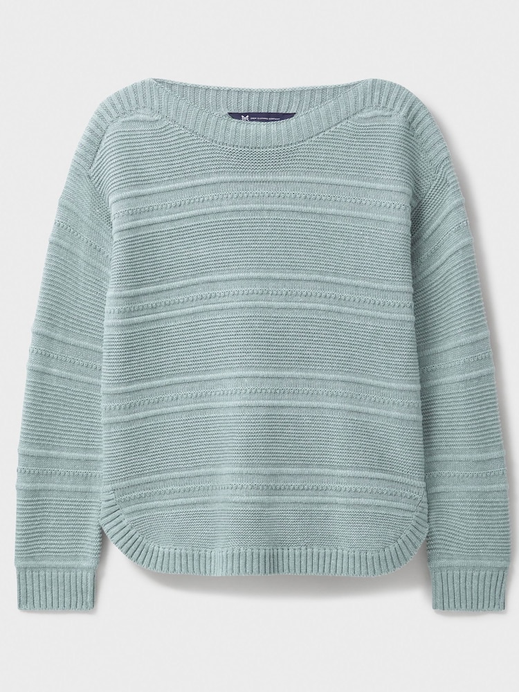 Crew Clothing Green Crew Clothing Company Blue Tali Jumper - Image 5 of 5