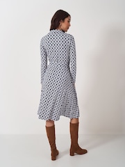 Crew Clothing Blue Emma Jersey Shirt Dress - Image 2 of 5