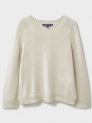 Crew Clothing Company Natural Harmony V-Neck Jumper - Image 7 of 7