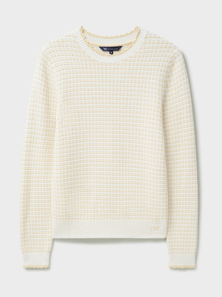 Galben - Crew Clothing Tanni Stitch Pulover - Imaginea 5 din 5