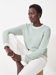 Crew Clothing Green Tanni Stitch Jumper - Image 1 of 5