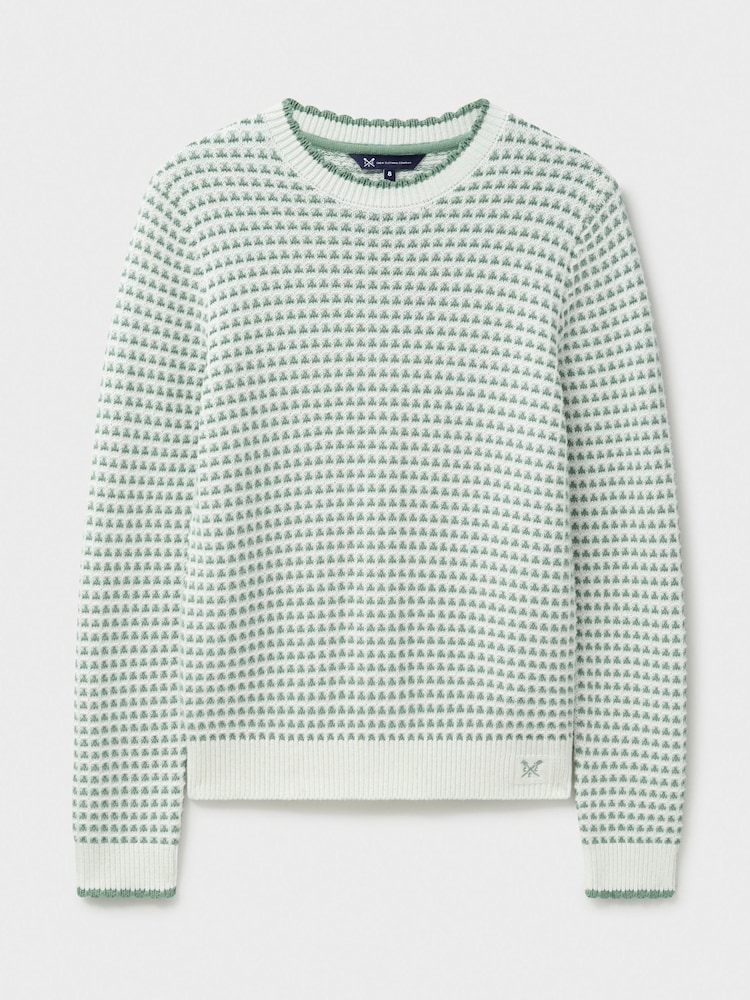 Crew Clothing Green Tanni Stitch Jumper - Image 5 of 5