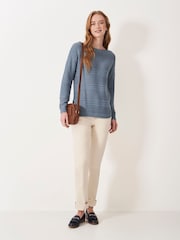 Crew Clothing Blue Crew Clothing Company Blue Tali Jumper - Image 3 of 5