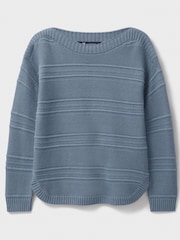 Crew Clothing Blue Crew Clothing Company Blue Tali Jumper - Image 5 of 5
