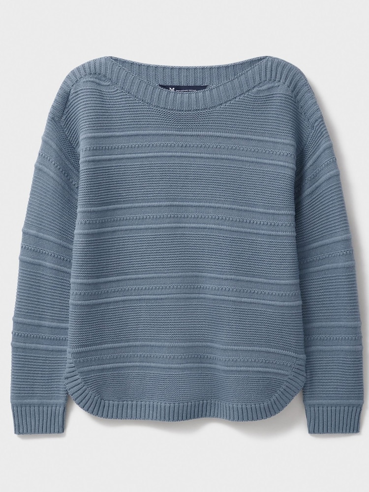 Crew Clothing Blue Crew Clothing Company Blue Tali Jumper - Image 5 of 5