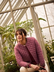 Crew Clothing Company Pink Quilted 100% Cotton. Jacket - Image 3 of 9