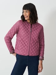 Crew Clothing Company Pink Quilted 100% Cotton. Jacket - Image 5 of 9