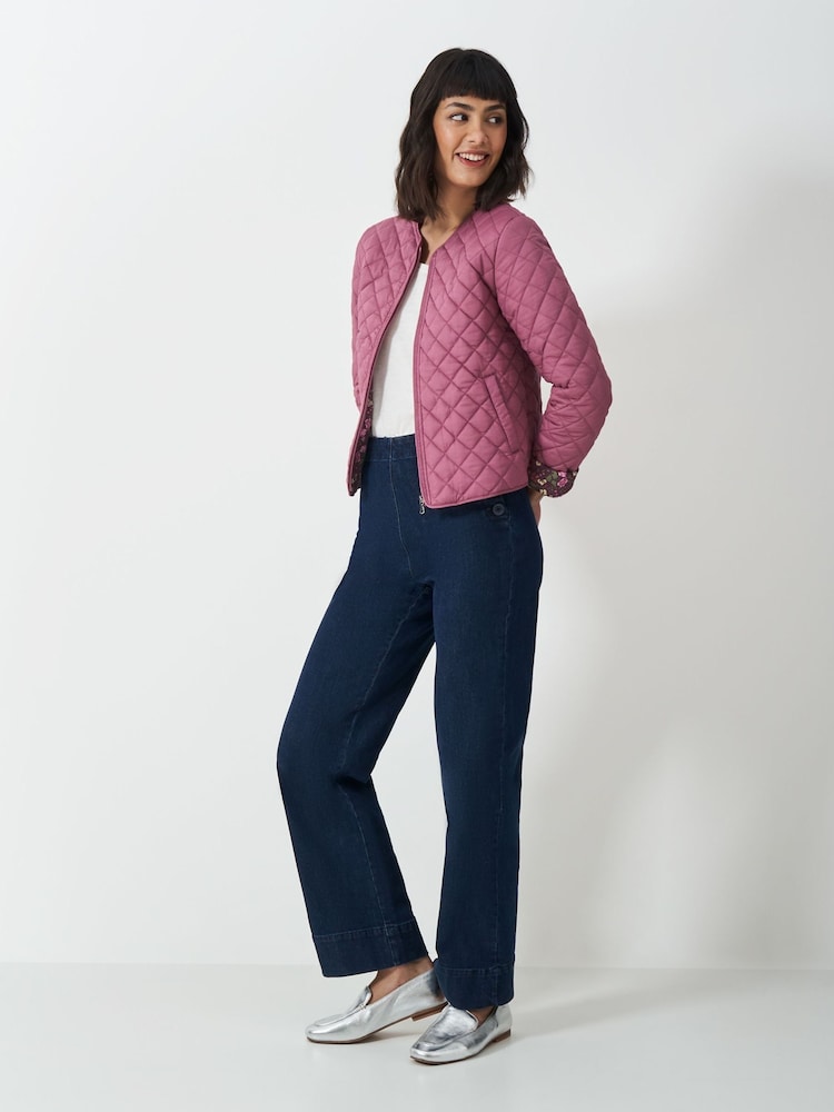 Crew Clothing Company Pink Quilted 100% Cotton. Jacket - Image 7 of 9
