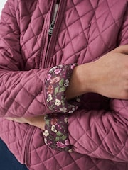 Crew Clothing Company Pink Quilted 100% Cotton. Jacket - Image 8 of 9