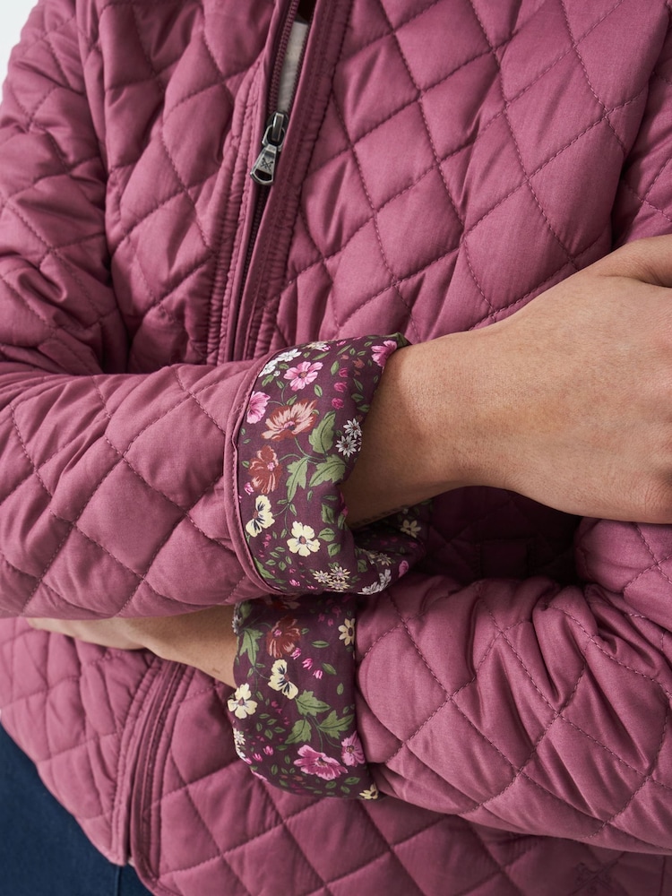 Crew Clothing Company Pink Quilted 100% Cotton. Jacket - Image 8 of 9