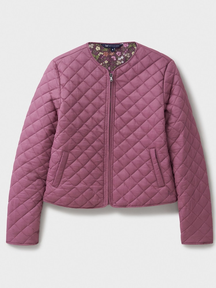 Crew Clothing Company Pink Quilted 100% Cotton. Jacket - Image 9 of 9