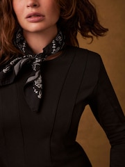 Mint Velvet Black Structured Midi Dress - Image 5 of 7