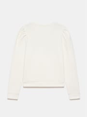 Mint Velvet White Embroidered 100% Cotton Sweatshirt - Image 7 of 7
