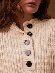 Mint Velvet Cream Button Detail Jumper - Image 5 of 7