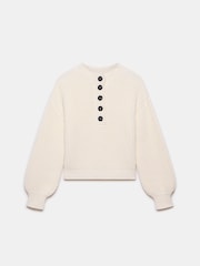 Mint Velvet Cream Button Detail Jumper - Image 6 of 7