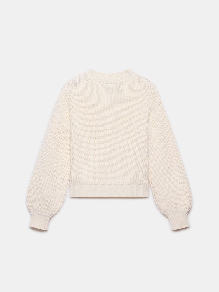 Mint Velvet Cream Button Detail Jumper - Image 7 of 7