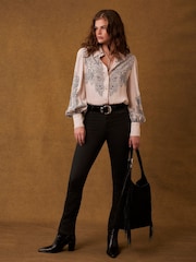 Mint Velvet Cream Western Print Shirt - Image 2 of 7