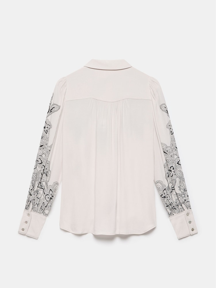 Mint Velvet Cream Western Print Shirt - Image 7 of 7