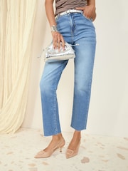 Friends Like These Nude Buckle Slingback Kitten Heel Faux Suede Court Shoes - Image 3 of 5