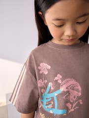 Brown Sports Oversized Graphic Print T-Shirt (3-16yrs) - Image 4 of 9