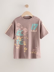 Brown Sports Oversized Graphic Print T-Shirt (3-16yrs) - Image 5 of 9