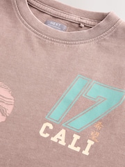 Brown Sports Oversized Graphic Print T-Shirt (3-16yrs) - Image 8 of 9
