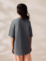 Grey Glitterball Oversized Sequin Graphic Print T-Shirt (3-16yrs) - Image 3 of 8