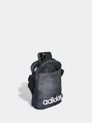 adidas Grey Linear Camo Graphic Print Organizer Bag - Image 4 of 6