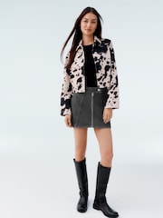 Gris - 100% Cotton Micro Mini Denim Skirt - Imagen 3 de 9